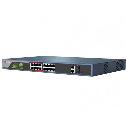 PoE-коммутатор Hikvision DS-3E0318P-E(B) 16 портовый