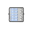 Модуль на 5 кнопок вызова True-IP TI-2308M/5 для работы с вызывной панелью TI-2308M/M