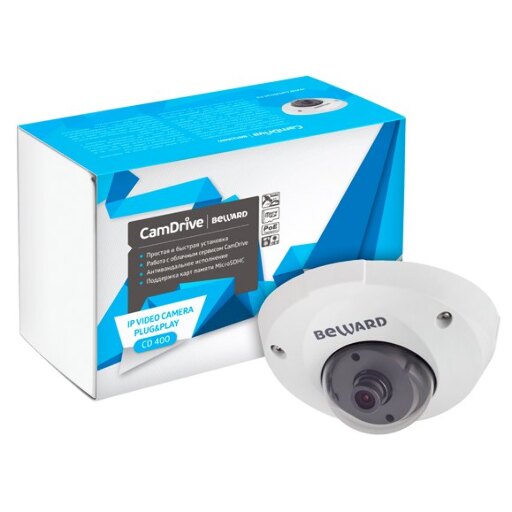 IP камера Beward CD400 купольная 1 Мп с ИК-подсветкой и microSD