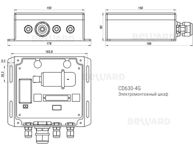 IP камера Beward CD630-4G