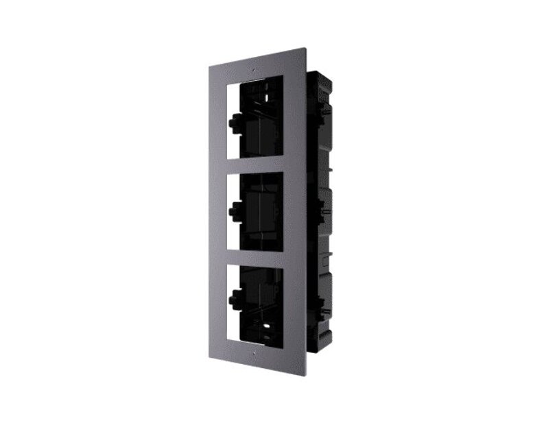 Врезная монтажная рамка на 3 модуля Hikvision DS-KD-ACF3/Plastic