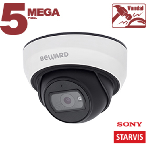 IP камера Beward SV3210DBS 5Мп купольная с ИК-подсветкой и PoE