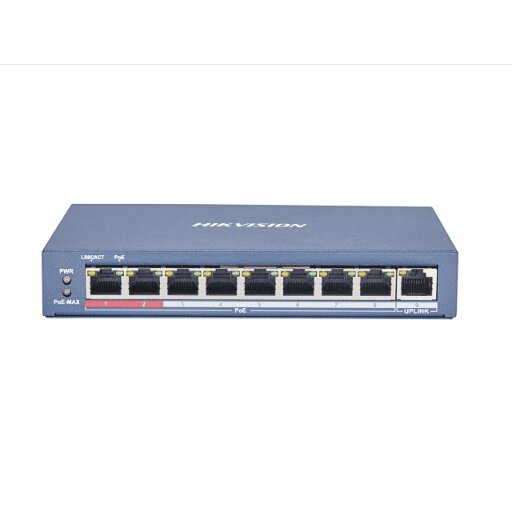 POE коммутатор Hikvision DS-3E0109P-E(C) 8-портовый 