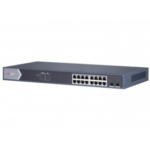 POE коммутатор Hikvision DS-3E1518P-E 16-портовый