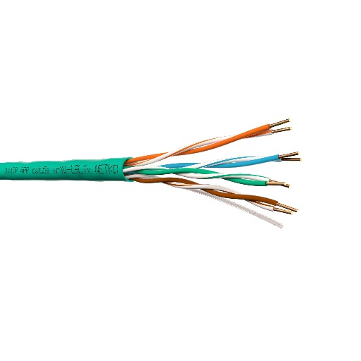Кабель U/UTP4 cat.5e NETKO, 4 пары 24 AWG BC, 305м, нг(А)-LSLTx, зеленый, одножильный  NETKO UTP-11361.05E.9B