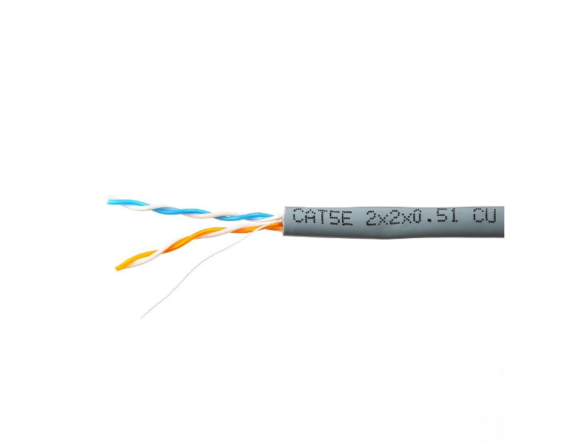 Кабель Skynet Premium UTP2 cat.5е, одножильный / 305м / Cu / серый