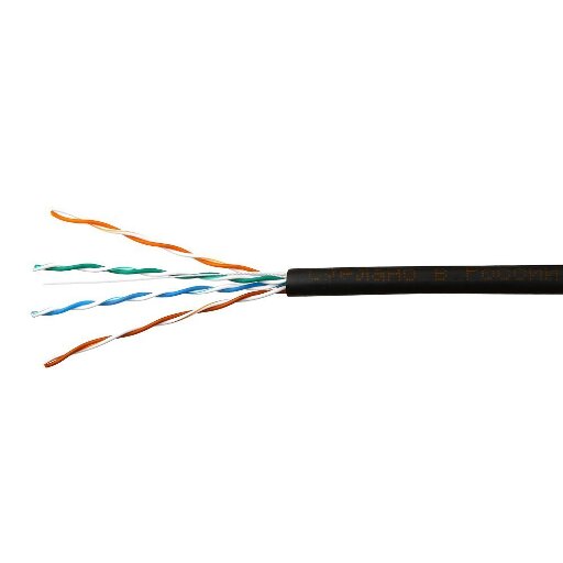 Кабель Skynet Standard UTP4 cat.5е, одножильный, 305м, Cu, Проходит Fluke тест, для наружных работ, черный 1693219