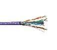 Кабель U/UTP4 cat.6 NETKO /4 пары 23 AWG BC / 305м /  с крестовиной / нг(А)-HF LSZH - малодымный, не содержащий галогенов; фиолетовый; одножильный 