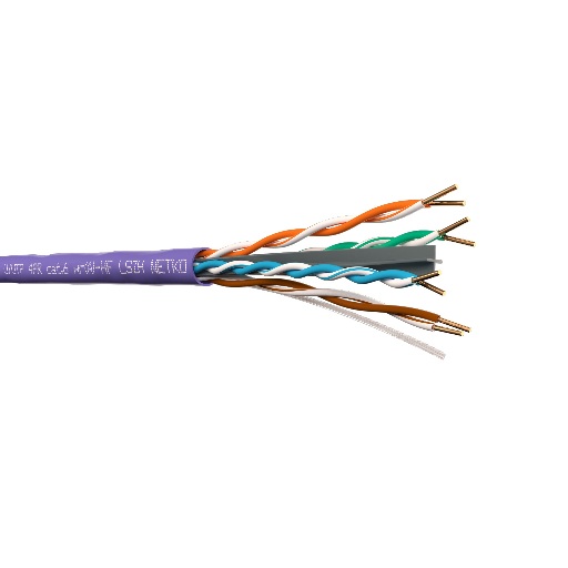 Кабель U/UTP4 cat.6 NETKO /4 пары 23 AWG BC / 305м /  с крестовиной / нг(А)-HF LSZH - малодымный, не содержащий галогенов; фиолетовый; одножильный  NETKO UTP-5531.06.0B