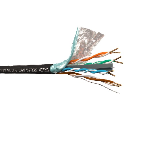 Кабель F/UTP4 (FTP4) cat.6 NETKO /4 пары 23 AWG BC / одножильный / экранированный, с крестовиной/ для наружных работ / 305м, FLUKE TEST NETKO FTP-5287.06.1H