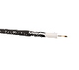 Кабель коаксиальный RG-6U Netko, 75 Ом (CCS, оплетка 32 нити AL), наружный, черный (100м)