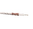 Кабель коаксиальный RG213 Netko, 50 Ом (CU, оплетка 144 нити CU), белый (100м)
