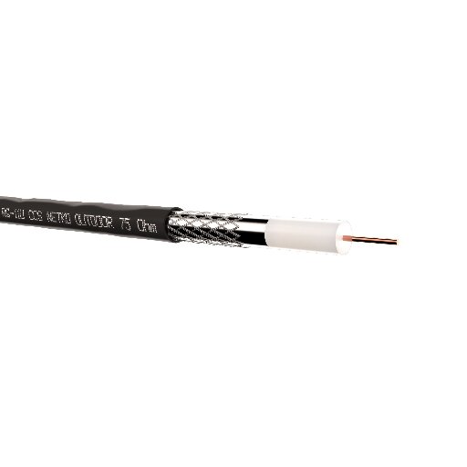 Кабель коаксиальный RG-11U Netko, 75 Ом (CCS, оплетка 96 нитей AL), наружный, черный (305м) NETKO CXC-3379.3X.1B