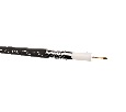 Кабель коаксиальный RG-6U Netko, 75 Ом (CU, оплетка 32 нити AL), наружный, черный (100м)