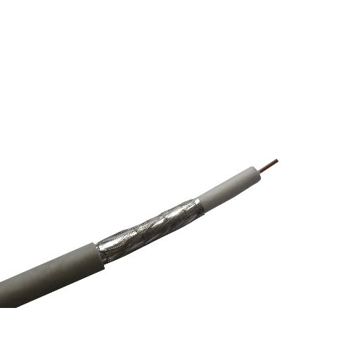 Кабель коаксиальный RG-6U Technolink, 75 Ом (CCS, оплетка 48 нитей AL), белый (100м) РАСПРОДАЖА 56168