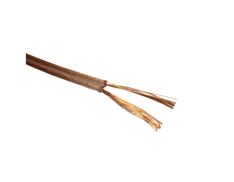 Кабель акустический Technolink 2*0.50мм2 (28*0.15мм) CCA, 100м, пластиковая катушка, прозрачный