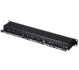 Патч-панель FTP, 19", 24 порта RJ45, cat.5е, 1U, Dual Type, Netko СКС, черная "J"