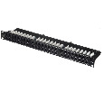 Патч-панель UTP, 19", 48 портов RJ45, cat.5е, 1U, Dual Type, компактная, Netko СКС, "J"