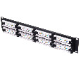 Патч-панель UTP, 19", 48 портов RJ45, cat.5е, 2U, Dual Type, "L"
