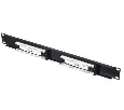 Патч-панель UTP, 19", 16 портов RJ45, cat.5е, 1U, Dual Type, "L"
