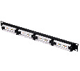 Патч-панель UTP, 19", 24 порта RJ45, cat.5е, 1U, 110 Type, "L"