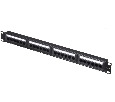 Патч-панель UTP, 19", 24 порта RJ45, cat.5е, 1U, 110 Type, "L"