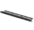 Патч-панель UTP, 19", 24 порта RJ45, cat.5е, 0,5U, Dual Type, Netko СКС, "J"