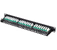 Патч-панель UTP, 19", 48 портов RJ45, cat.5е, 1U, Krone Type, компактная, "L"