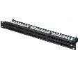 Патч-панель UTP, 19", 48 портов RJ45, cat.5е, 1U, Krone Type, компактная, "L"
