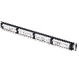Патч-панель UTP, 19", 24 порта RJ45, cat.5е, 1U, Dual Type, Netko СКС, "J"