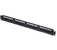 Патч-панель UTP, 19", 24 порта RJ45, cat.5е, 1U, Dual Type, Netko СКС, "J"