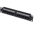 Патч-панель UTP, 10", 12 портов RJ45, cat.5е, 1U, 110 Type, "L"