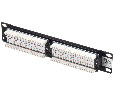 Патч-панель UTP, 10", 12 портов RJ45, cat.5е, 1U, Dual Type, Netko СКС, "J"