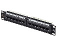 Патч-панель UTP, 10", 12 портов RJ45, cat.5е, 1U, Dual Type, Netko СКС, "J"