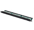 Патч-панель UTP, 19", 24 порта RJ45, cat.6, 0,5U, Dual Type, Netko СКС, "J"
