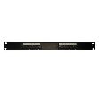 Патч-панель UTP, 19", 12 портов RJ45, cat.6, 1U, 110 Type, черная "L"