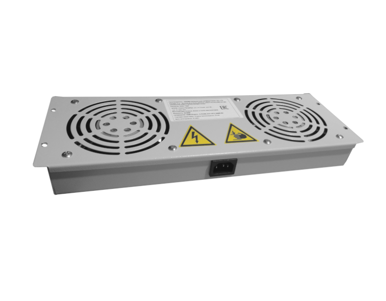 Блок вентиляторов 2 шт для серий Expert, Optima глубиной 600/800/1000 с кабелем, Netko, серый