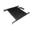 Полка вентиляторная 19", 1U/4 с термостатом, с кабелем, черная Netko