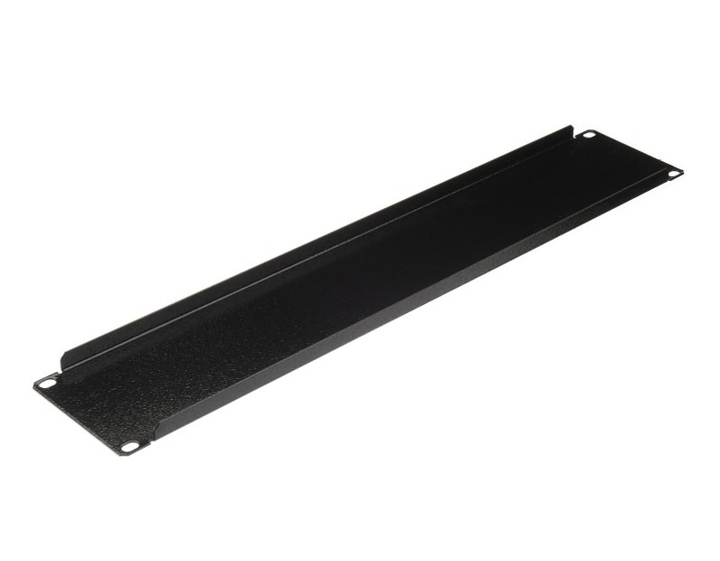 Заглушка 19'' 2 U, без крепежа, черная