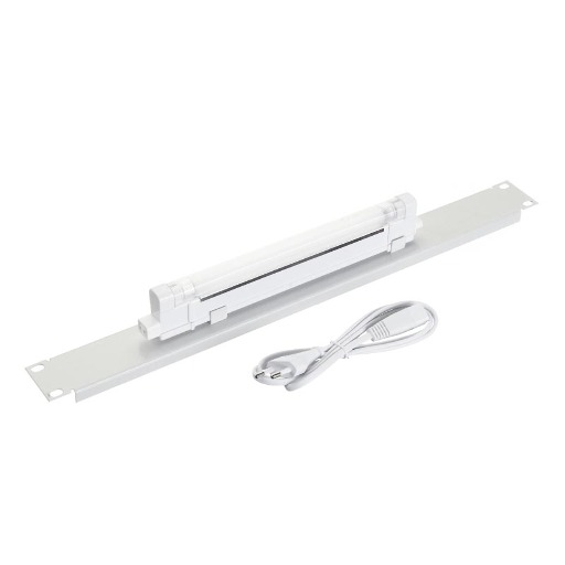 Лампа подсветки в шкаф 19", 1U, 6W, кабель 1,2 метра, серая GA-32-GR