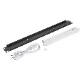 Лампа подсветки в шкаф 19", 1U, 6W, кабель 1,2 метра, черная