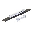Лампа подсветки в шкаф 19", 1U, 6W, кабель 1,2 метра, черная