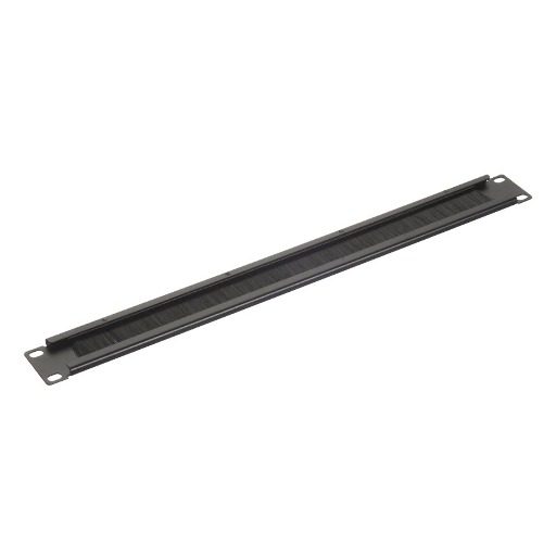 Кабельный органайзер 19", 1U, металлический, щетка, черный "SB" SA 0049.001-SB