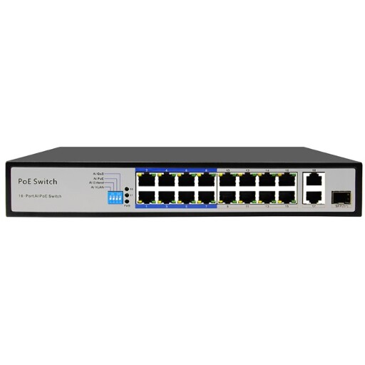 POE коммутатор RedLine RL-SW16P2S1