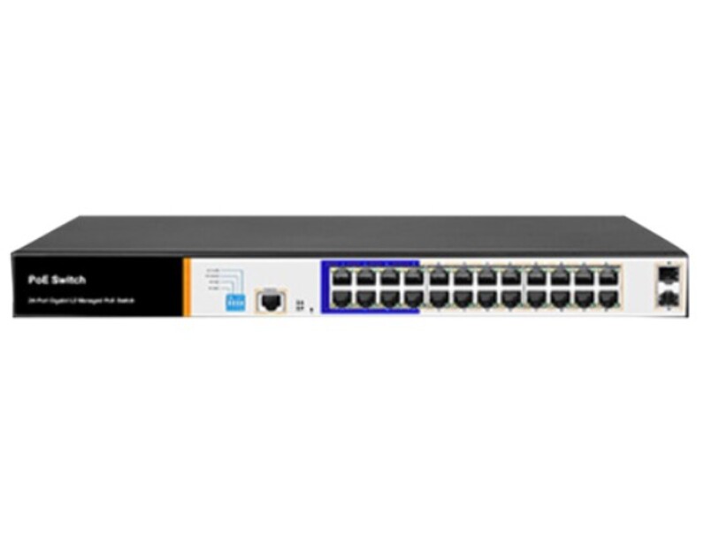 POE коммутатор RedLine RL-SW24P2S2.M 24-портовый