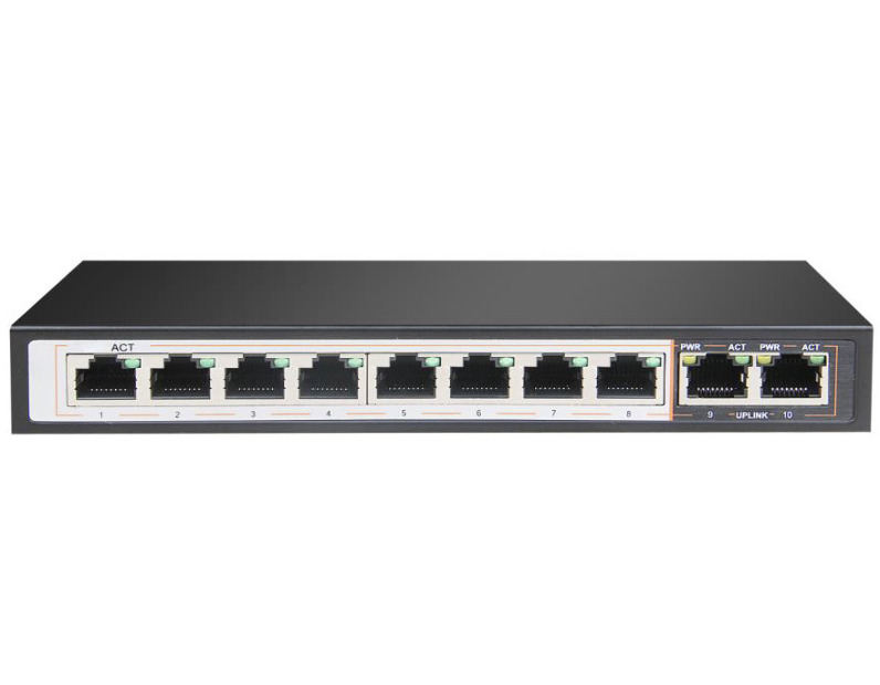 RedLine RL-SW8P2giga POE коммутатор