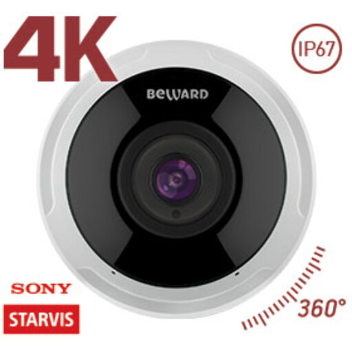 IP камера Beward SV6016FLM 12 Мп fisheye с ИК-подсветкой IP67