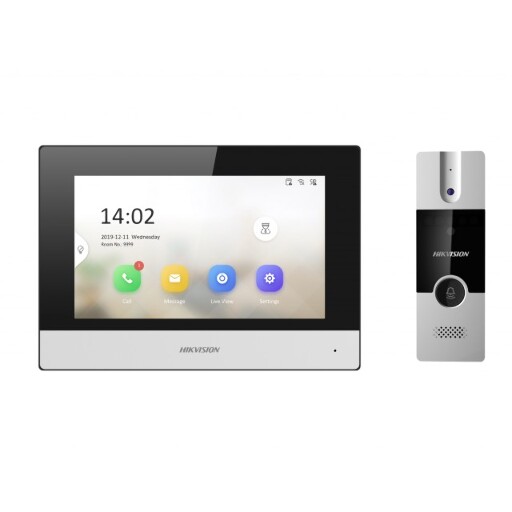 Комплект видеодомофона Hikvision DS-KIS302-P с сенсорным 7