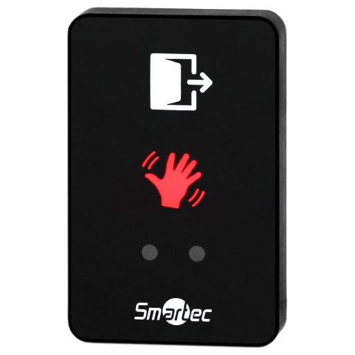 Кнопка выхода Smartec ST-EX310L-BK с LED-подсветкой и дальностью 5–20 см