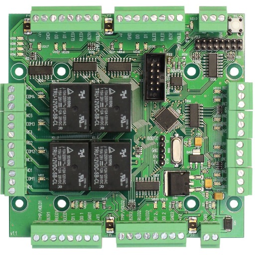Модуль расширения Smartec ST-NB441D для СКУД с четырьмя реле замка